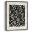 Motif floral rétro I, reproduction encadrée - bois massif-1745734521