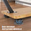 Table en C réglable avec roulettes pivotantes à 360 °, table d'appoint mobile pour utilisation avec ordinateur portable, table de bout compacte-1474059324