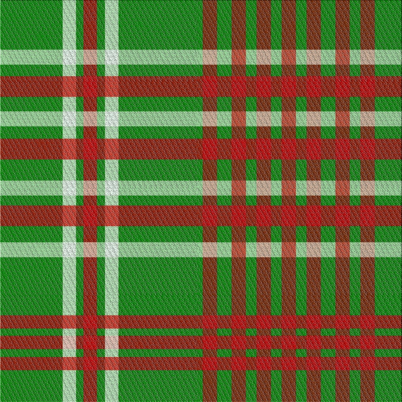 Tapis décoratif vert écossais privette, Carré 7 pi
