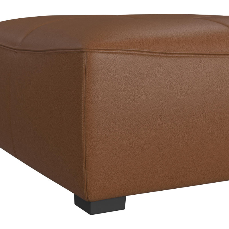 Chau Modular 6PC Living Room Set, Brown Faux Leather