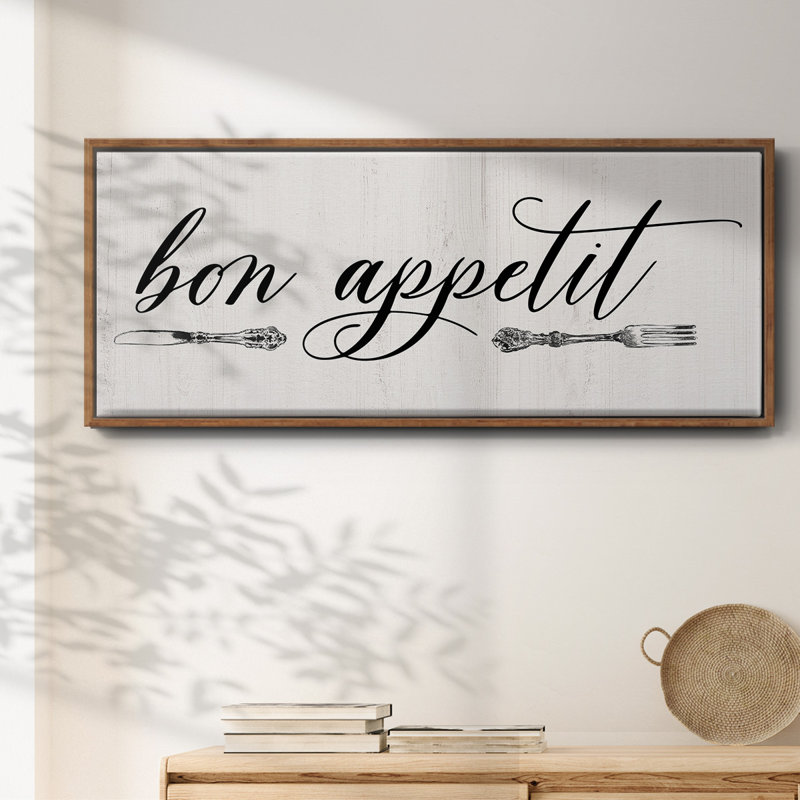 Bon Appetit- Framed Canvas
