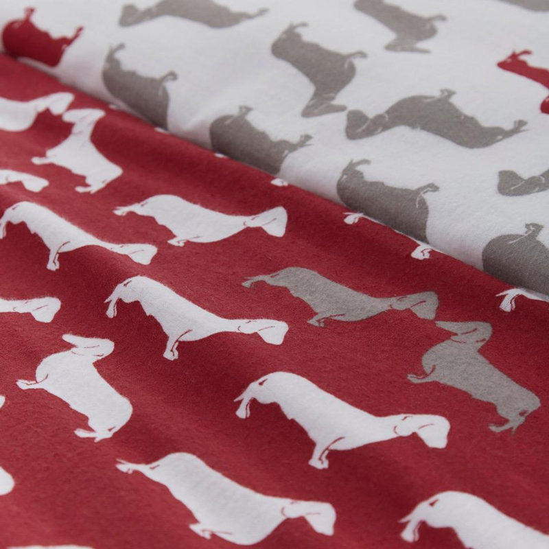 Cotton Animal Print Duvet Cover Set with Pillowcases Included, Super King- 2 Standard Pillowcases