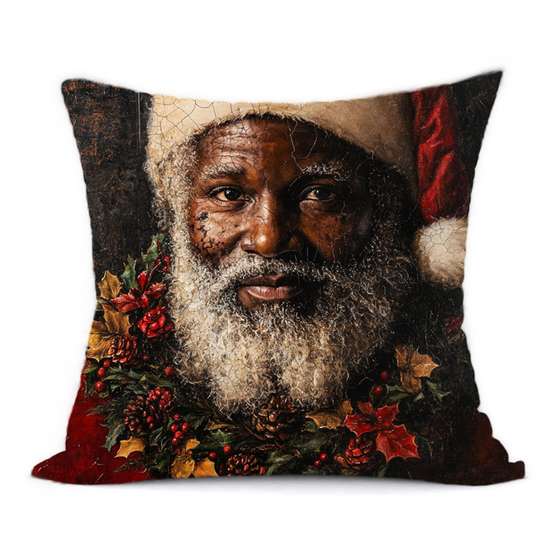 Père Noël noir 1, H 22 po x l 22 po