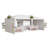 10 X 20Ft Party Tent With Sidewalls, Outdoor Event Canopy With Removable Panels & Zipper Doors, Backyard Gazebo Tent, White-126556100-126556101