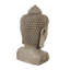 Brown Melchiora Buddha Large Speckled Decorative Sculpture with Textured Base