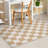 Kehr Square Modern Geometric Yellow Flat-Weave Area Rug-88709617