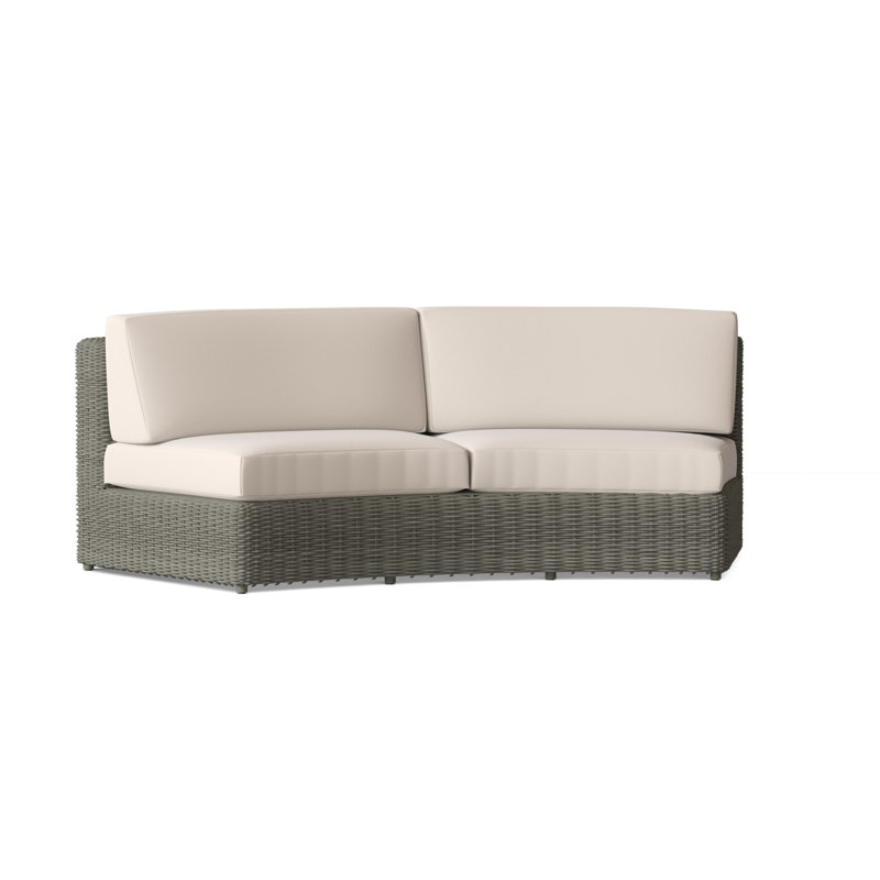Sag Harbor Outdoor 2 - Seat Loveseat, Canvas Navy Sunbrella® Canvas, Sag Harbor Driftwood