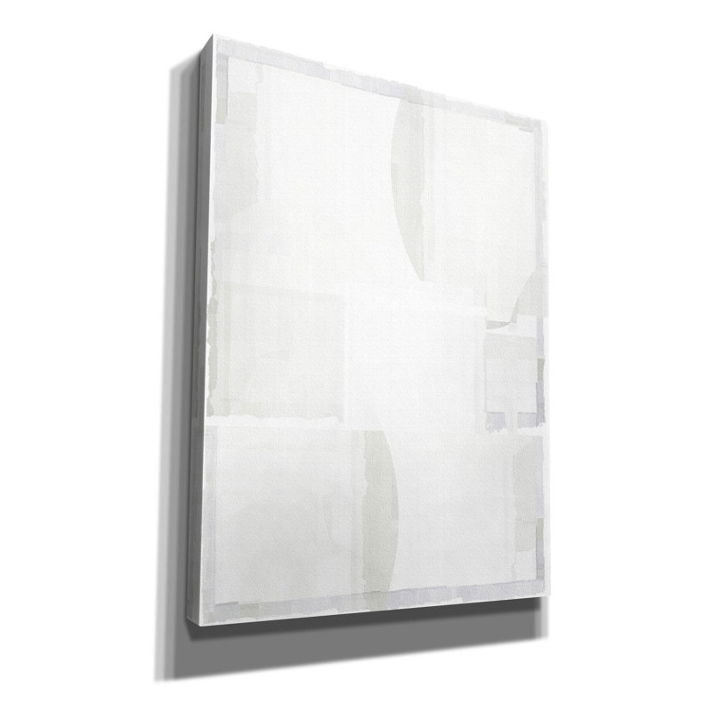  «White On White 4» par Cartissi, art mural sur toile, 40 po x 54 po