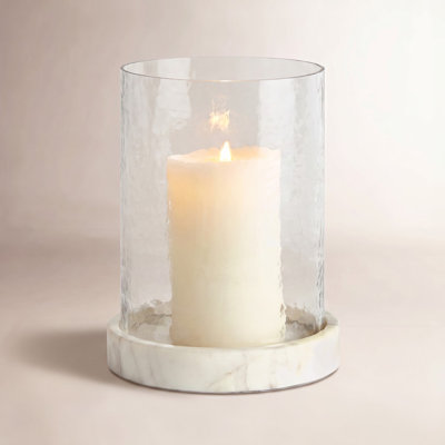 Marble Hurricane Holder