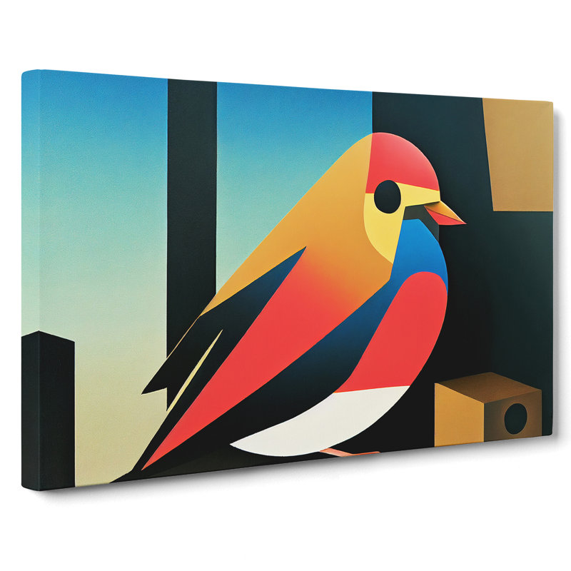 Robin Bird Abstract Vol.5 - Wrapped Canvas, 40cm H x 60cm W x 3cm D