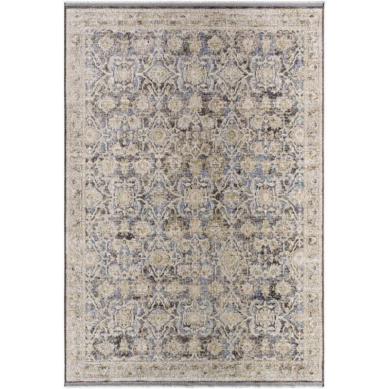 Royal Light Slate/Blue Area Rug, Rectangle 6'7" x 9'6"