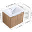 Meuble-lavabo de 36 po avec lavabo, fixation murale, portes à fermeture en douceur, grand espace de rangement en résine, 36 po, porte-1441653628