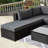 4-Person Outdoor Wicker Sectional Sofa Set With Cushions-124961463