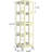 New Style White 4 All Rotating Book Rack, 360 Wheels, Adjustable Shelf, Smooth Movement, High Capacity Storage Unit Bookshelf, Easy Assembly, Small Footprint, Space Utilization, Great For Books-122505497