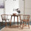 Hedvah Round with Solid Wood Base Dining Table