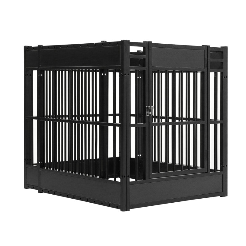 Indoor/Outdoor Heavy Duty Dog Playpen, Black