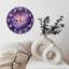 Chiffres de l'horloge mauve Cloudscape