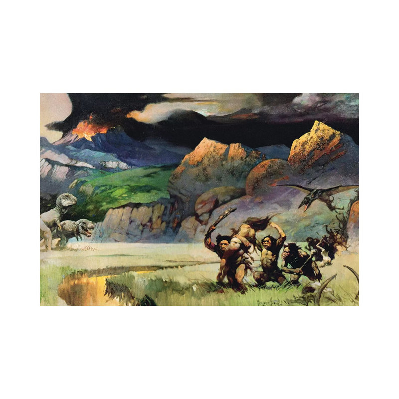 «Lost World» par Frank Frazetta, impression sur toile tendue, H 8 po x l 12 po x P 0,75 po