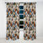 Earth Tones Marble Mosaic Elegance - Rideau occultant en marbre marbré abstrait - 1 panneau-107534973