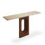 Image couleur pierre et console rectangulaire en bois massif-303311684