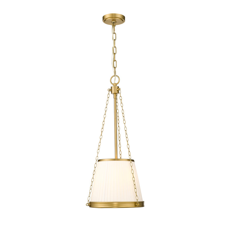 Luminaire suspendu 4 lumières Guilherme, Doré