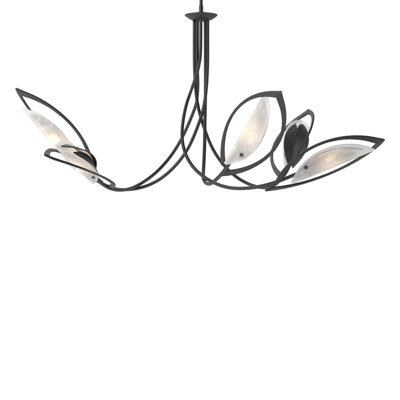 Lustre géométrique unique à 5 lumières Aérien