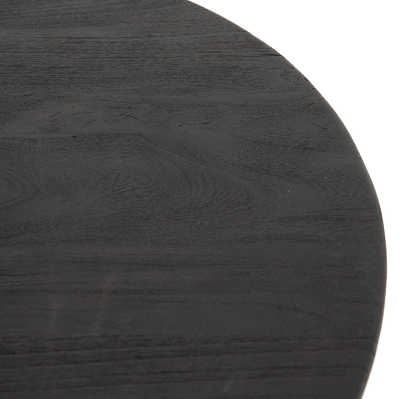 Maricopa Solid Wood Coffee Table, 16" H x 38" L x 38" W, Black