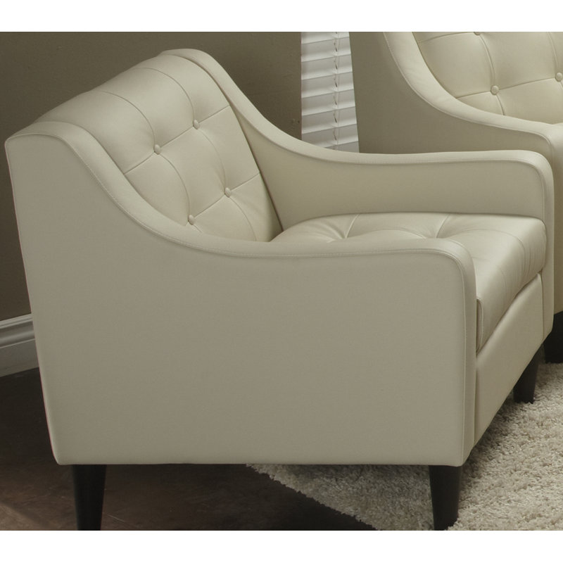 Fauteuil en cuir Duff 29 po Dann, Lin
