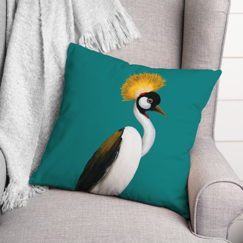Outdoor Square Pillow Cover and Insert, Teal