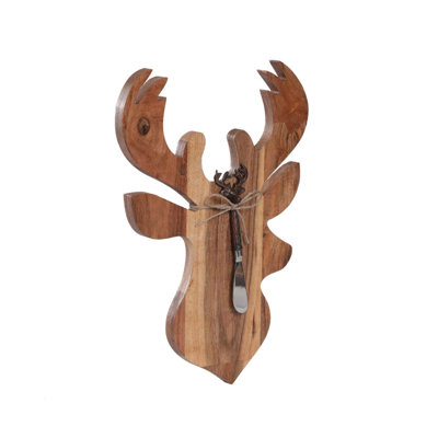 Wooden Reindeer Server With Spreader
