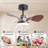 24" Small  Ceiling Fan With Light Remote Control-837657926