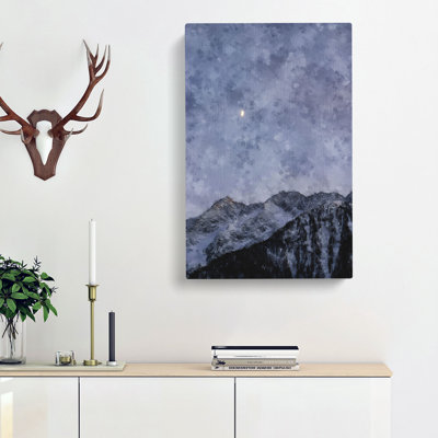 Half A Moon - Wrapped Canvas