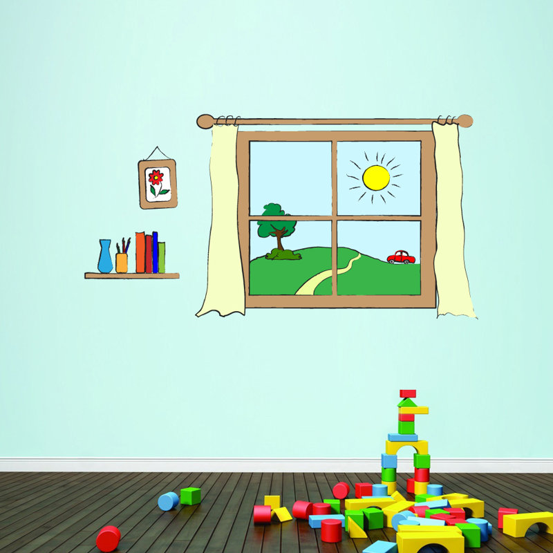 Adhésif décoratif fenêtre tablette