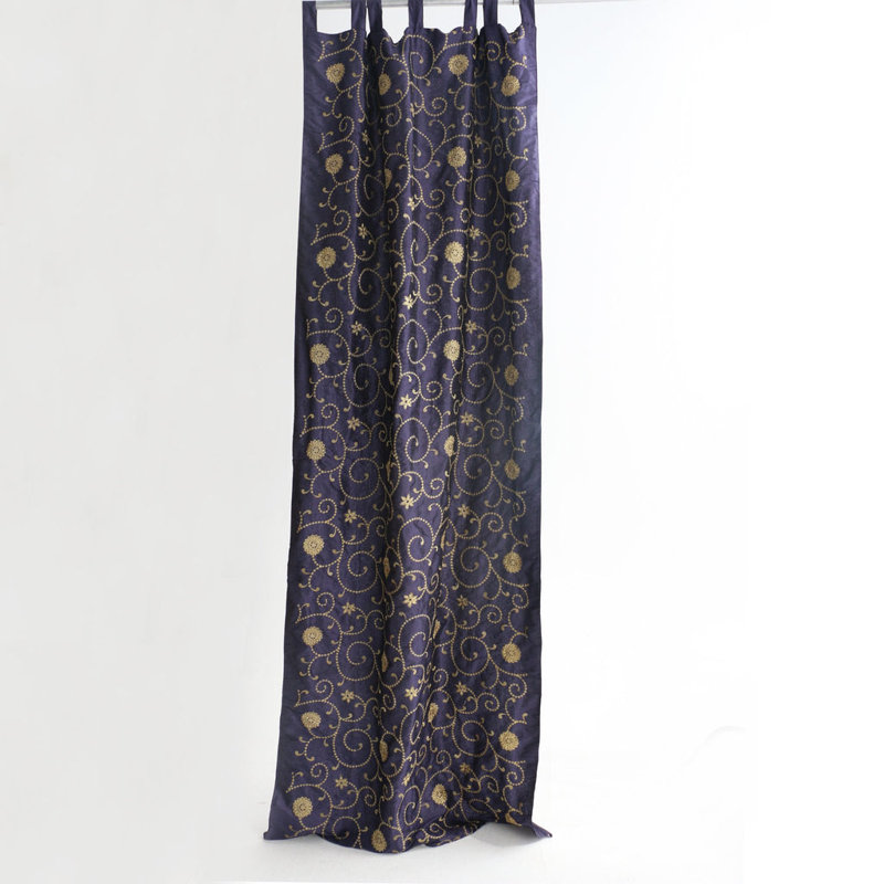 Panneau de rideau simple rayé occultant Rayon