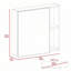 Armoire à pharmacie murale pour salle de bain avec miroir-185385056