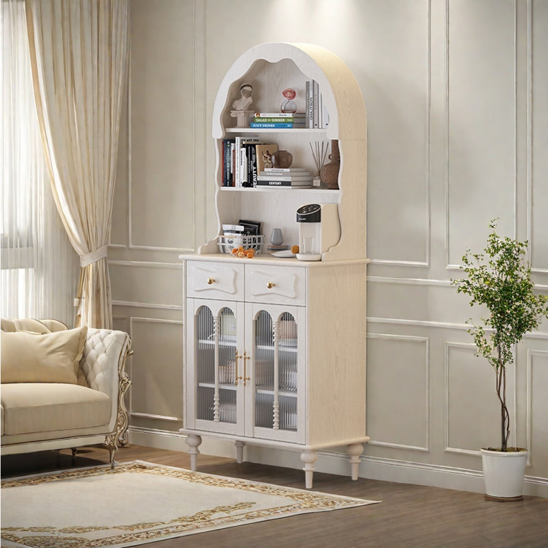 Bibliothèque de luxe rétro de style français, Cream