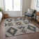 Machine Washable Indoor/Outdoor Xhevrie Taupe Rug