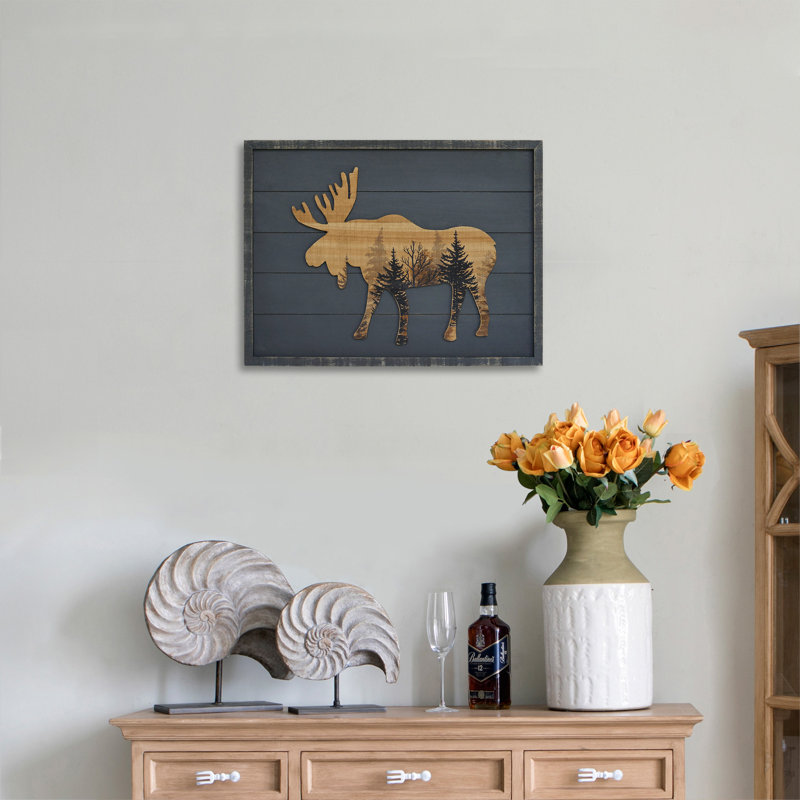 Handmade Rustic Wall Decor, 11.81" H x 15.75" W x 0.98" D