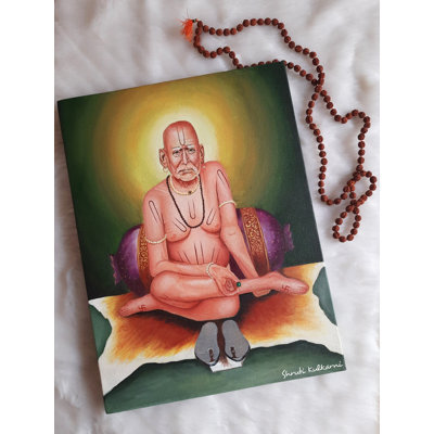 Shri Swami Samarth | Peinture par Shruti Kulkarni | Acrylique sur toile