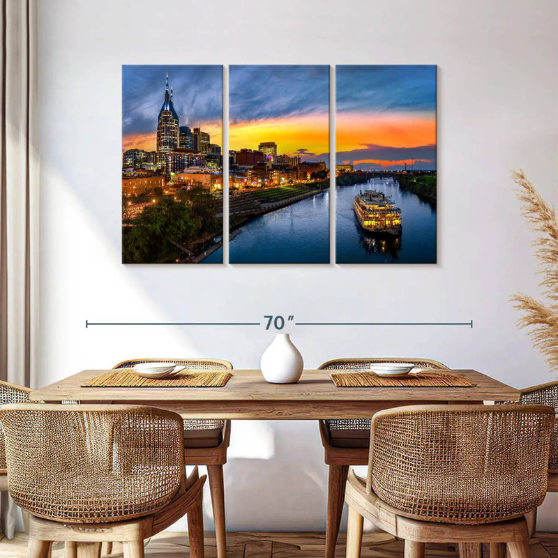 Croisière sur la rivière Rash Nashville, H 36 po x l 57 po
