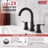 Trinsic Widespread Bathroom Faucet 3 Hole, 2-handle Bathroom Sink Faucet with Drain Assembly-25689615