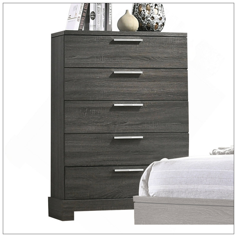 Lantha Gray Oak Finish Chest