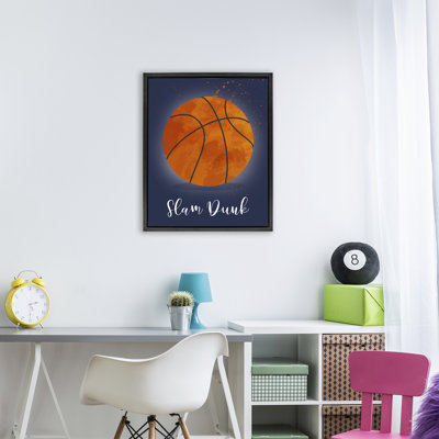 Game On Slam Dunk Floating Frame, design by Christine Simpson Art