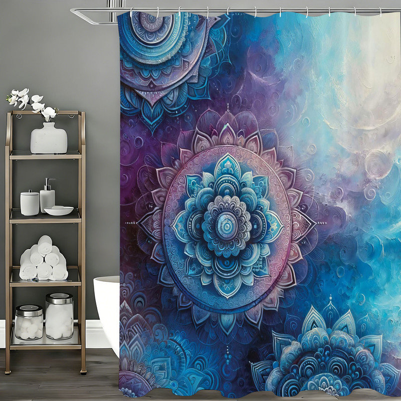 Shower Curtains with Hooks Included