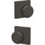 Bowery Double Dummy Knob with Collins Trim-112098050