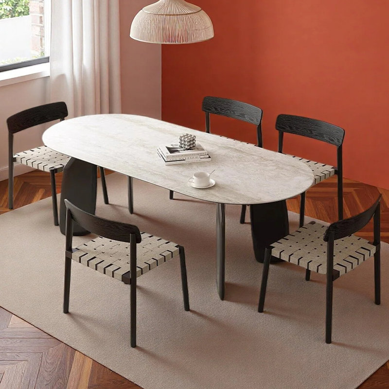Table de salle à manger French French, H 29,53 po x L 70,87 po x l 31,5 po