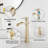 Single-handle Bathroom Faucet with Drain Assembly-129257944