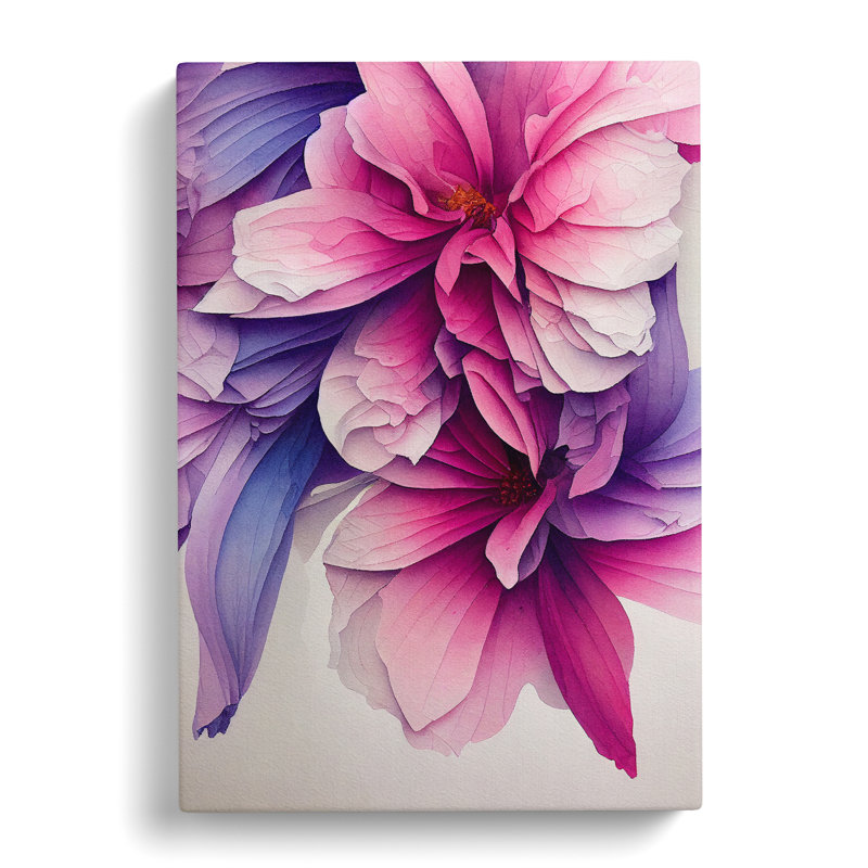 The Fascinating Flowers - Wrapped Canvas, 50cm H x 35cm W x 3cm D