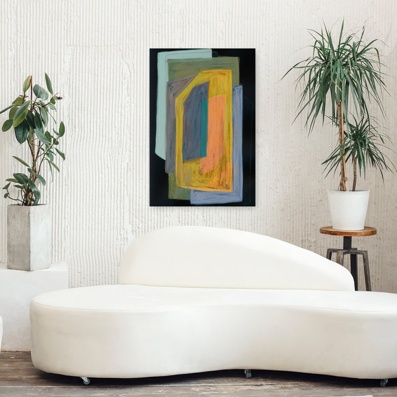 Art contemporain contemporain abstrait, H 36 po x l 24 po