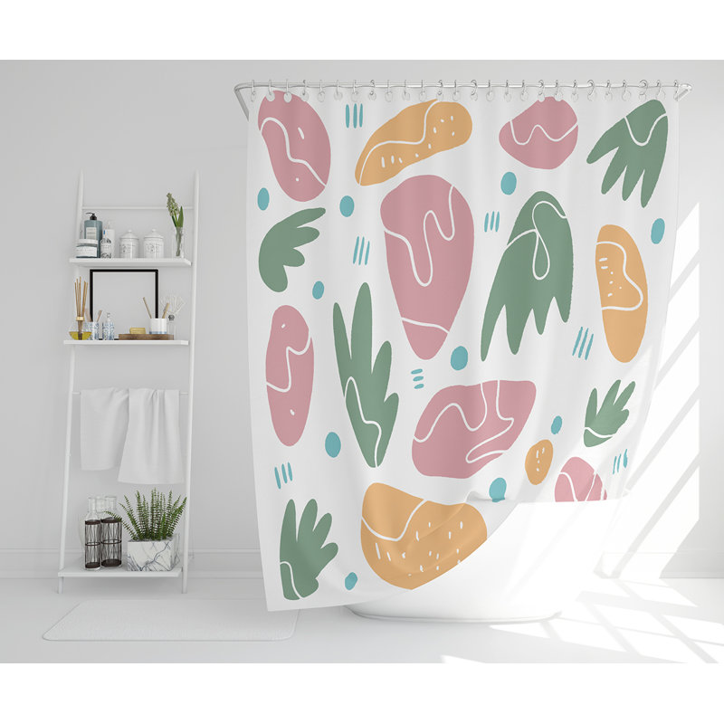 Elle-Ann 13 Piece Polyester Shower Curtain Set